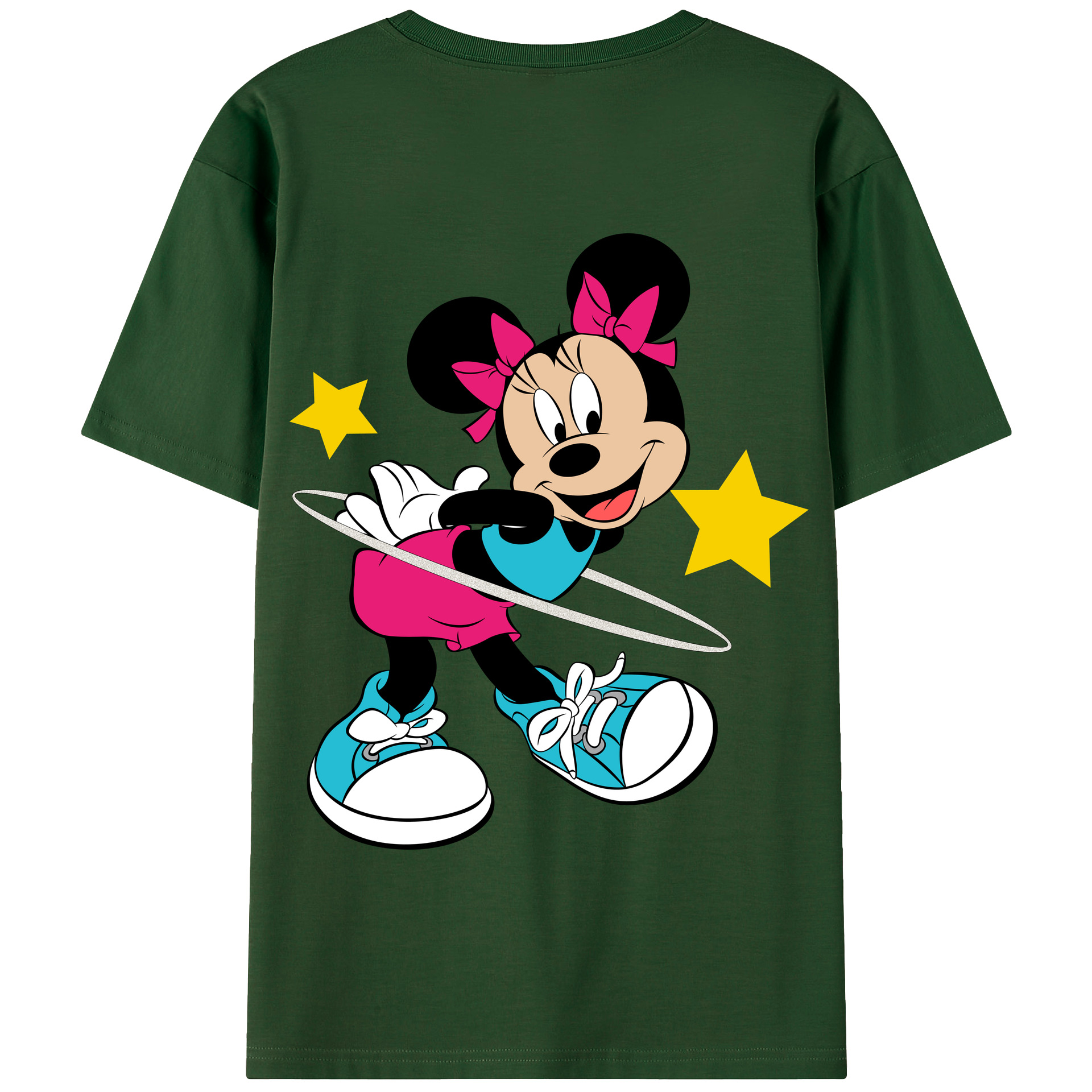 （画像用） ミッキーマウス Mickey Mouse 綿100％半袖Tシャツ（背面プリント）